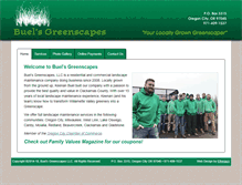 Tablet Screenshot of buelsgreenscapes.com